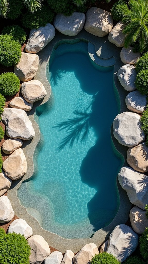 rock edging for aesthetics