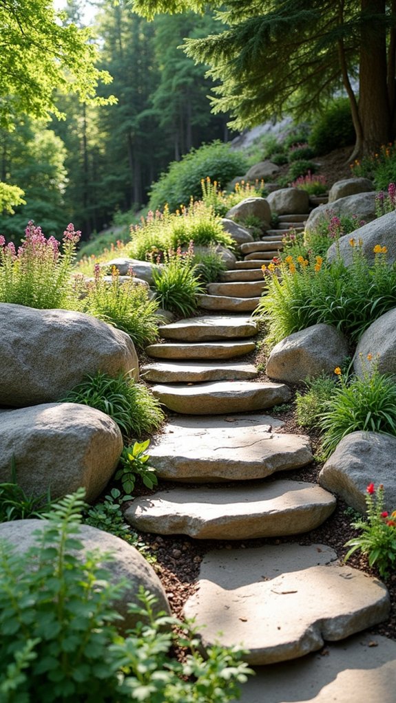 rock garden visual beauty