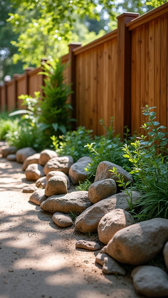 rock planters for texture