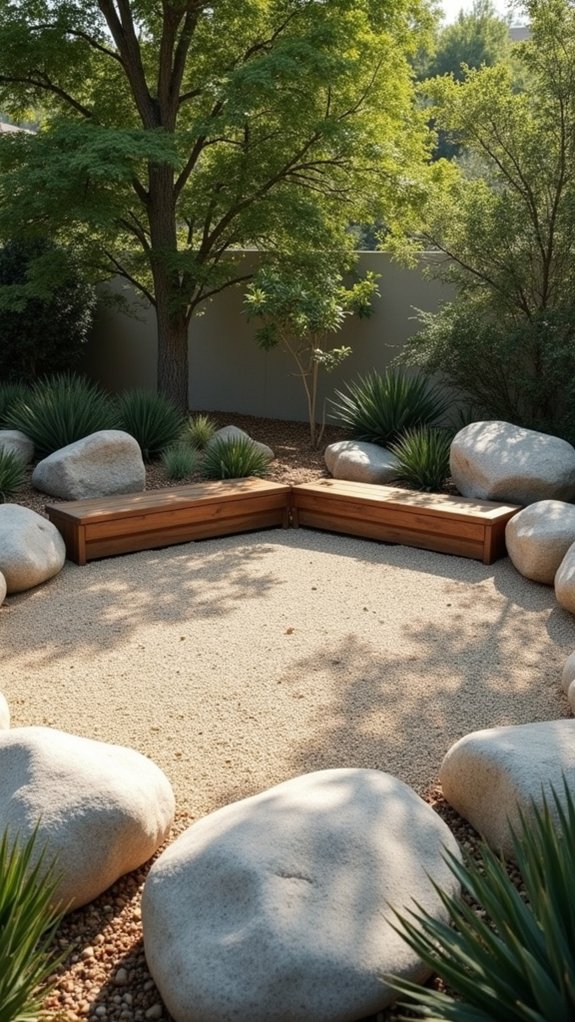 rock seating for relaxation