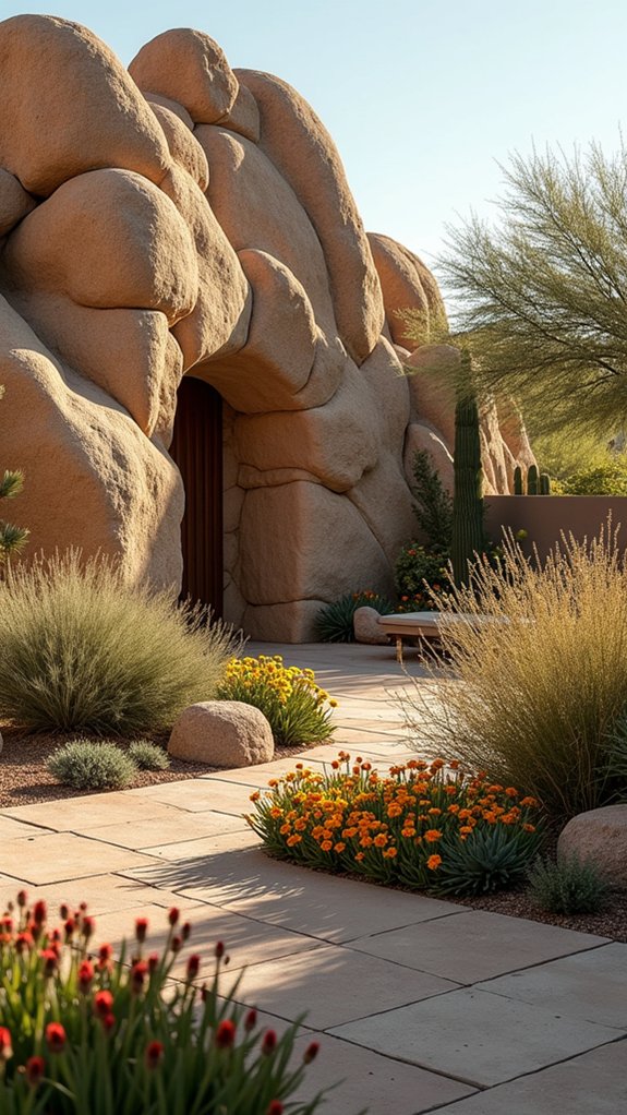 rock wall for privacy