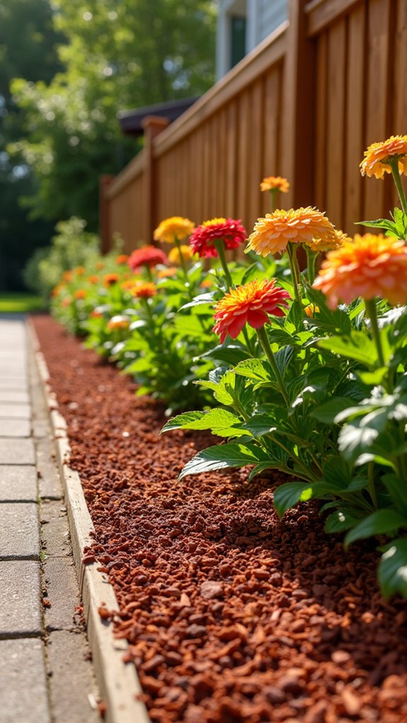 rubber mulch enhances landscape aesthetics