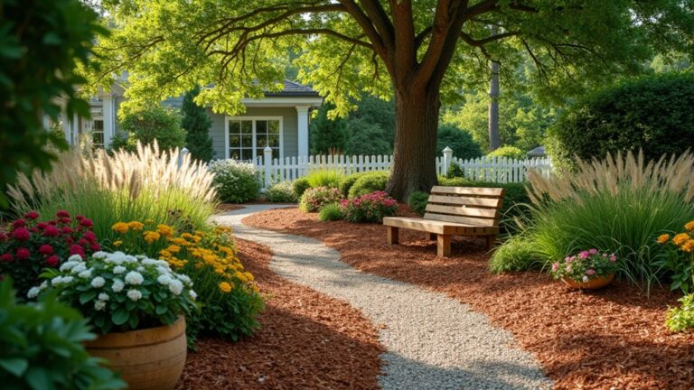 rustic cedar mulch landscaping ideas