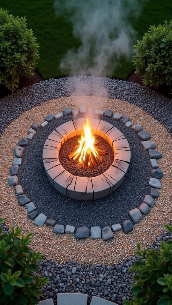 rustic charm fire pit