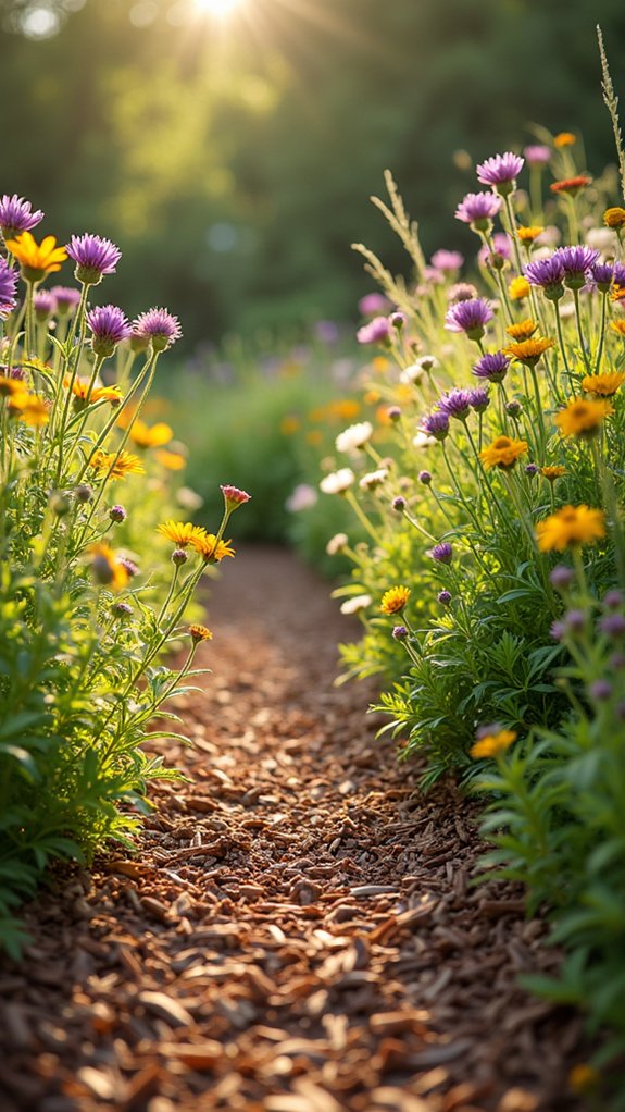 rustic charm with wildflowers