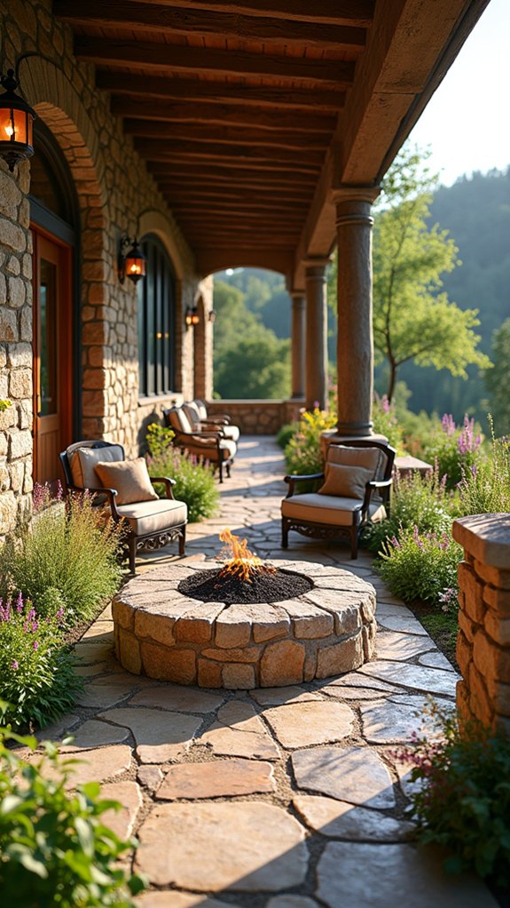 rustic fire pit gatherings