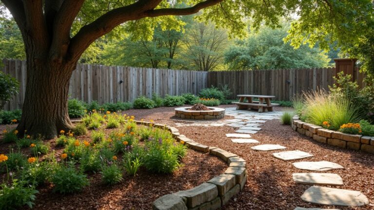 rustic mulch landscaping ideas