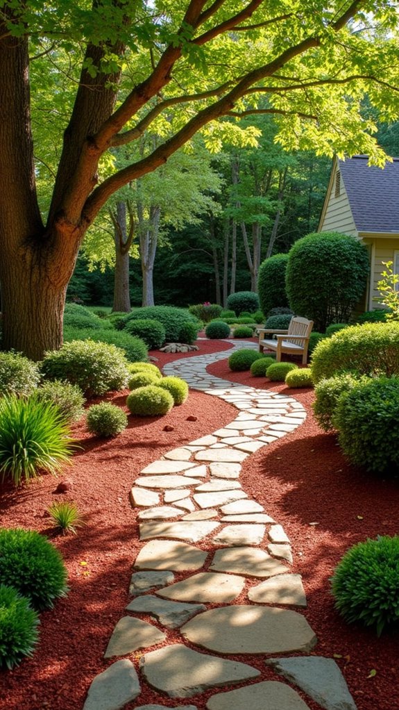 rustic pathways with contrast