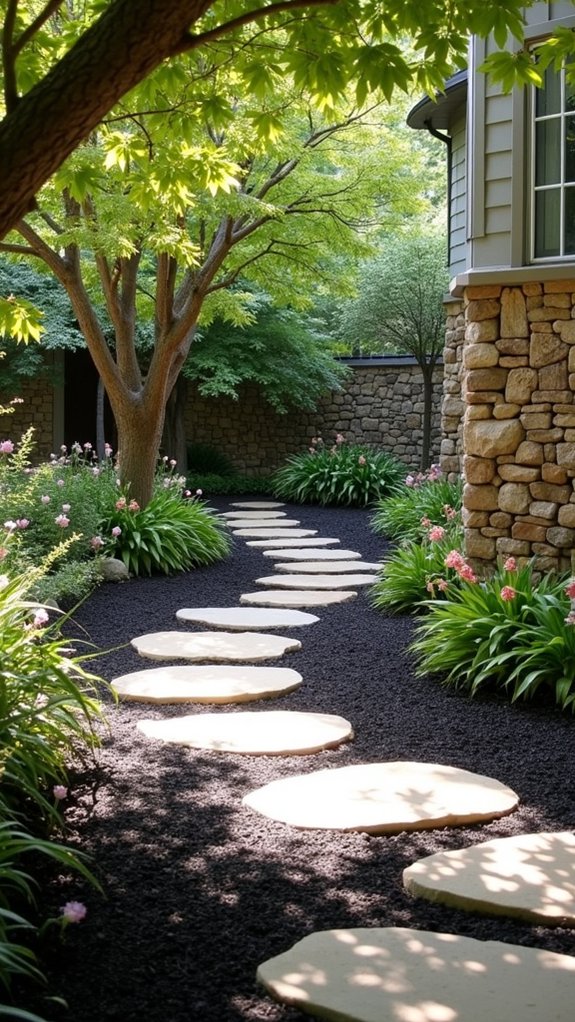 rustic rock wall design