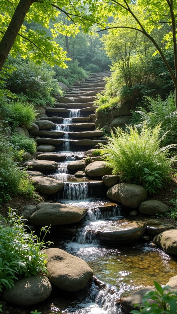 rustic steps to tranquility