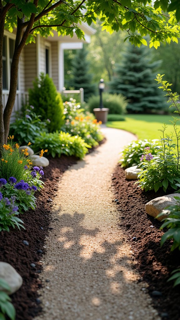 rustic stone dust pathways