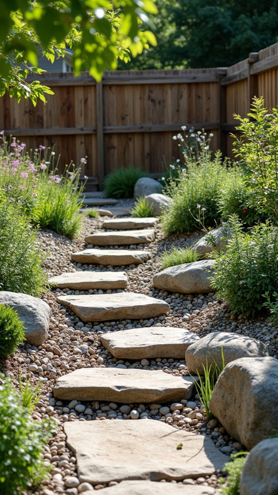 rustic stone steps charm