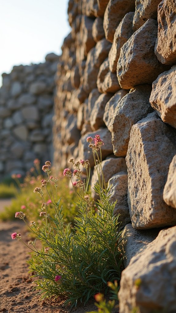 rustic walls enhance gardens