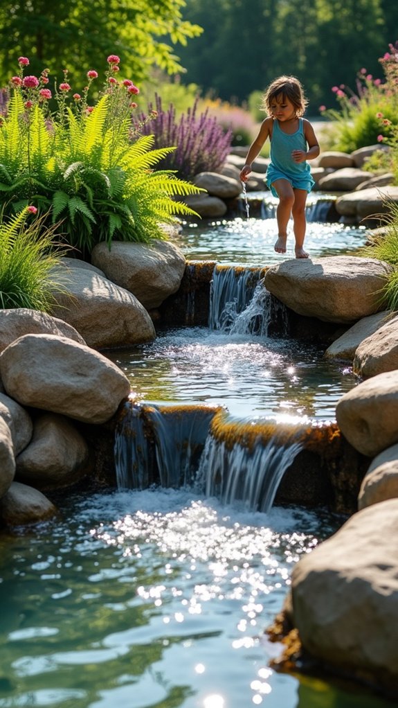 safe and stylish splash pond