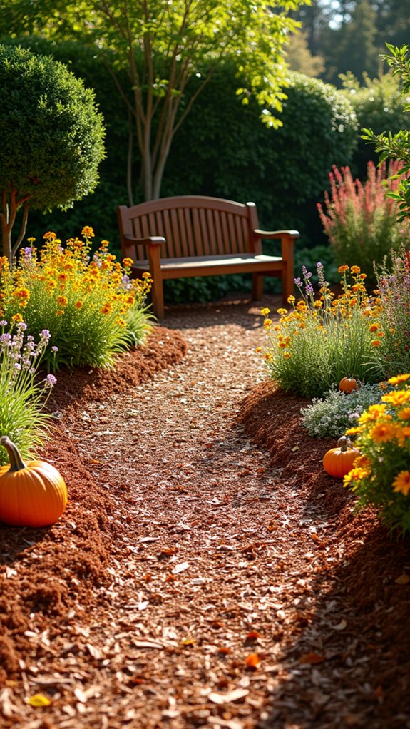 seasonal cedar mulch displays