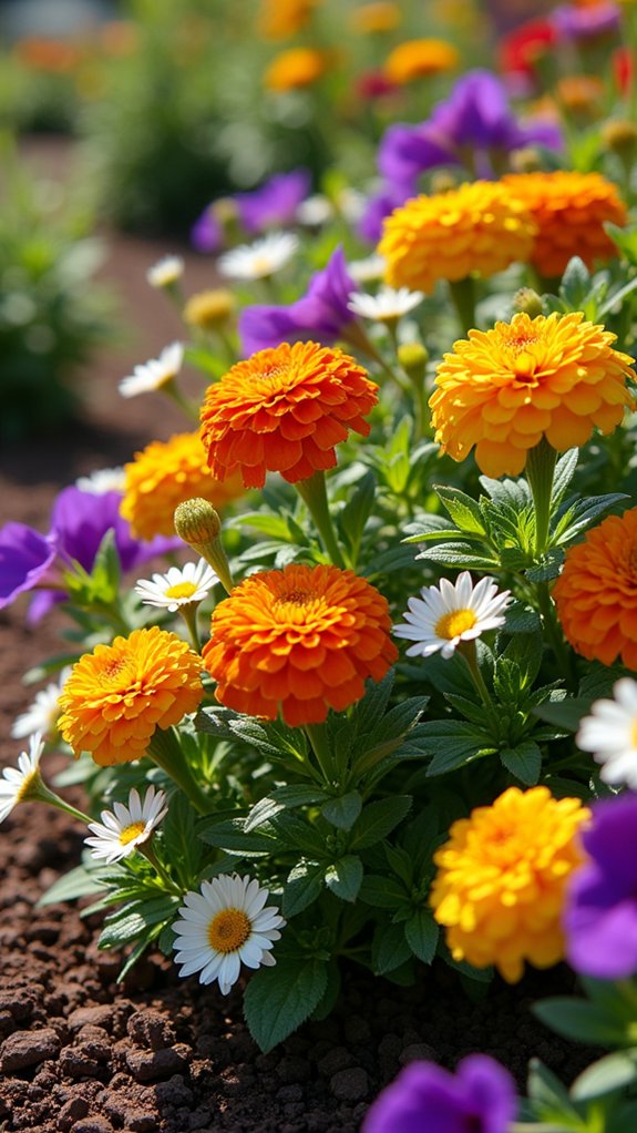 seasonal colorful garden mulch