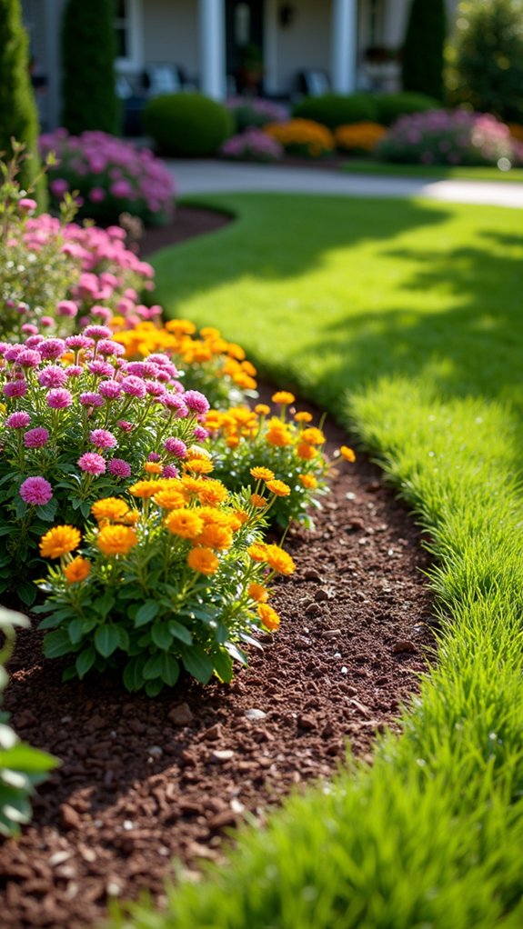 seasonal flower beds maintenance