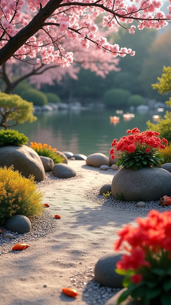 seasonal flowers enhance gardens