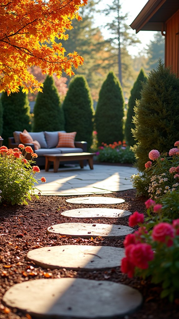 seasonal mulch color changes