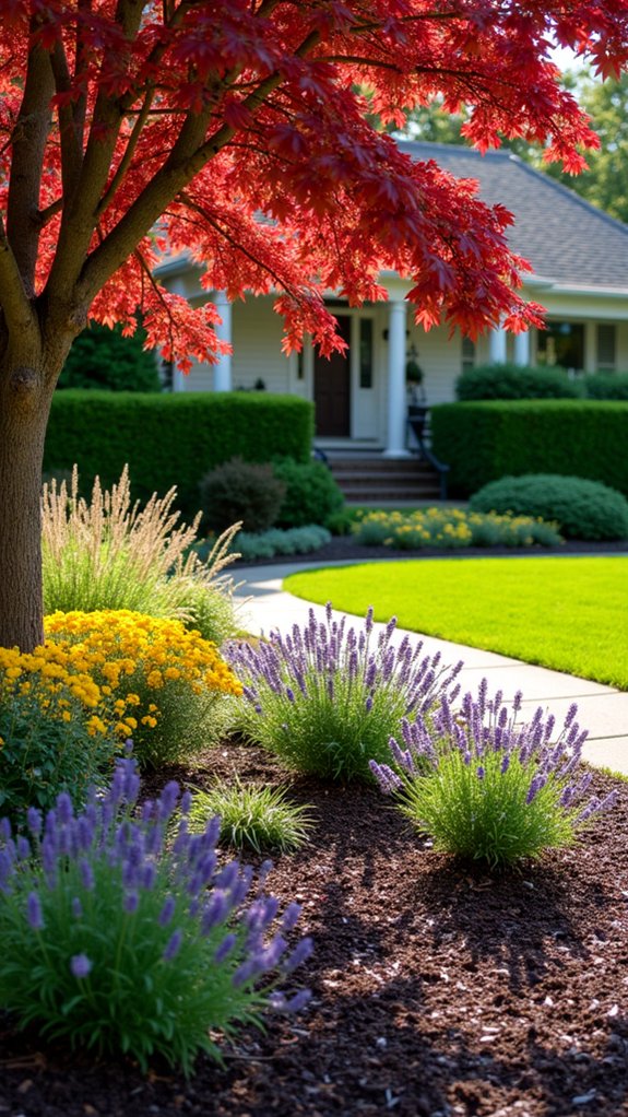 seasonal mulch color changes