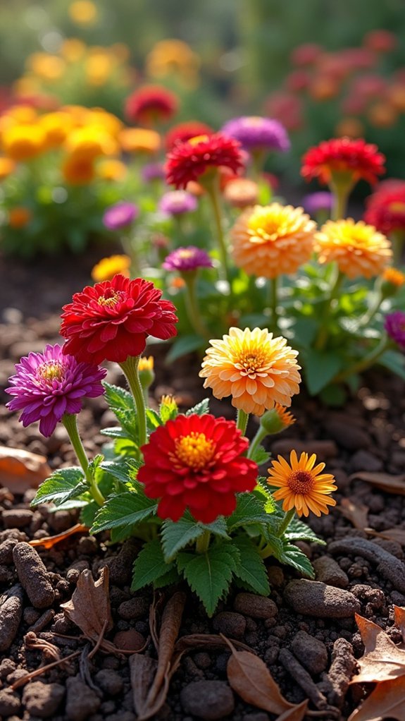 seasonal mulch color contrast