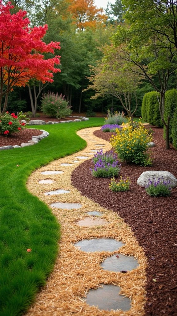 seasonal mulch color transitions