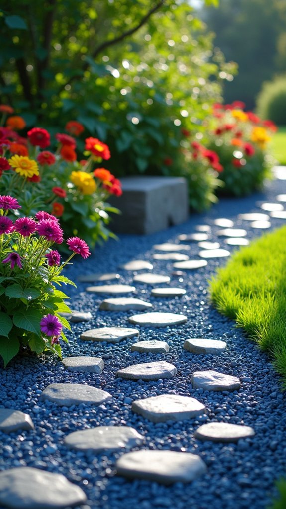 serene blue stone mulch