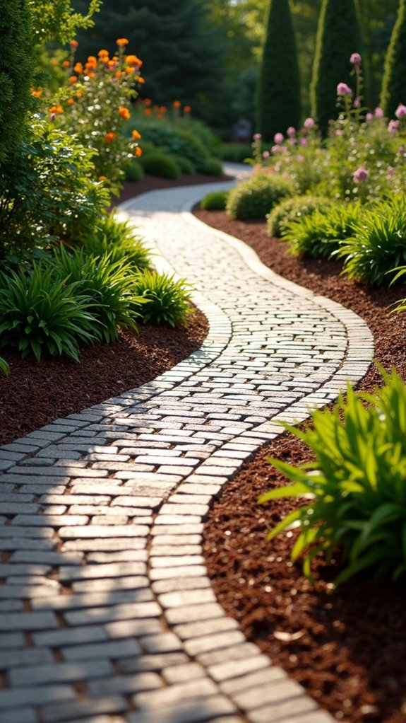 serene garden walkway design