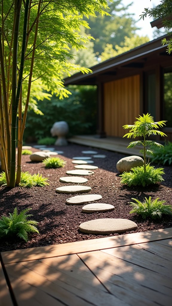 serene minimalist garden design