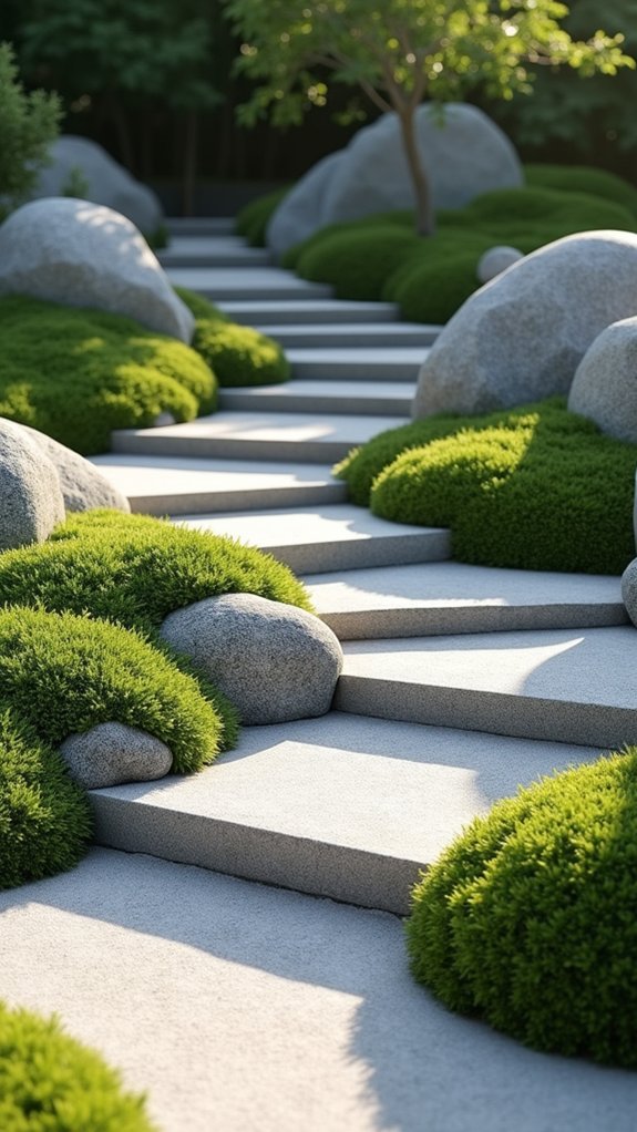 serene minimalist zen garden