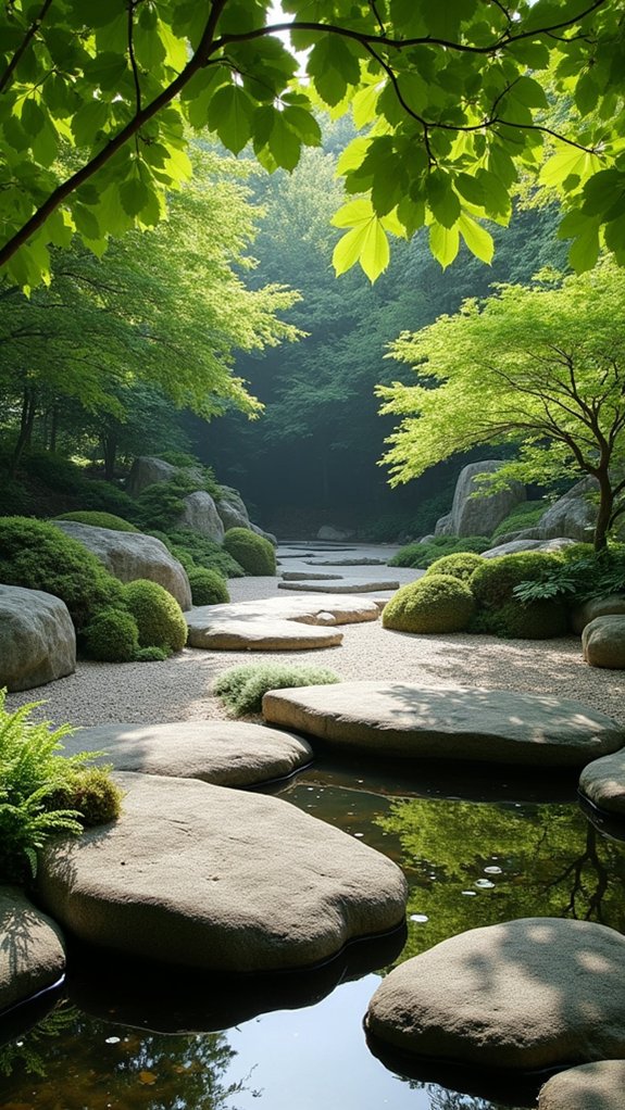 serene minimalist zen garden