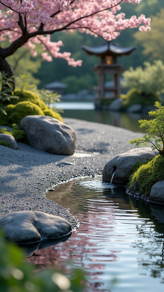 serene outdoor meditation space