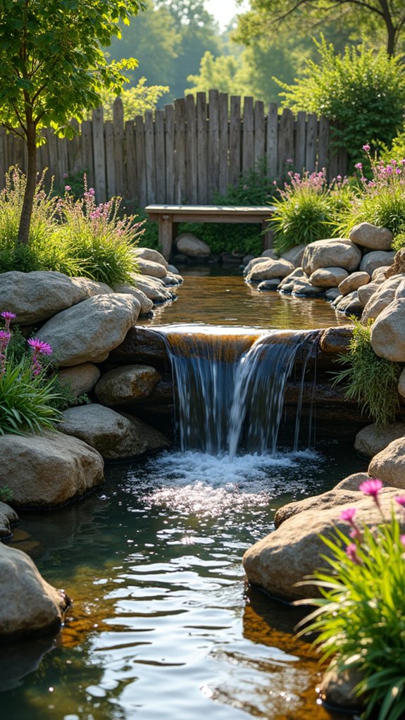 serene outdoor water feature