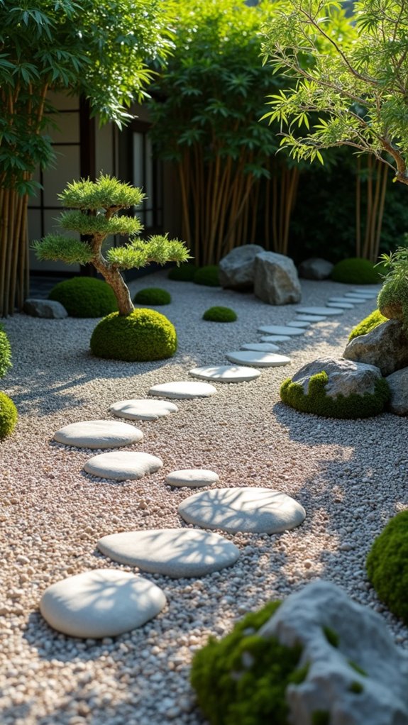 serene simplicity in gardens