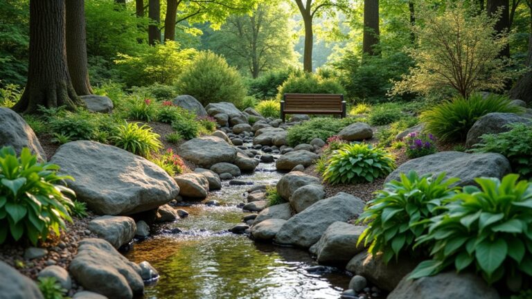 shade friendly rock landscaping ideas