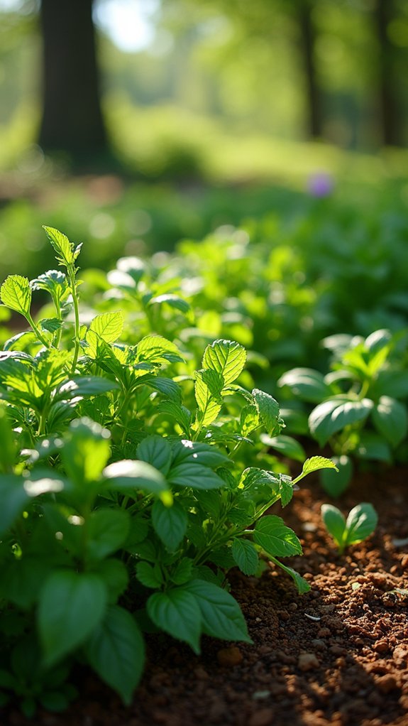 shade loving culinary herbs