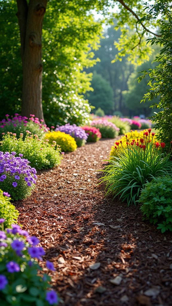 shade tolerant colorful perennials