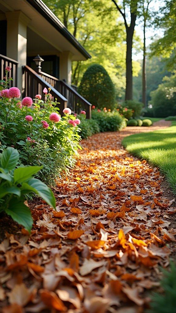 shredded leaves enrich soil