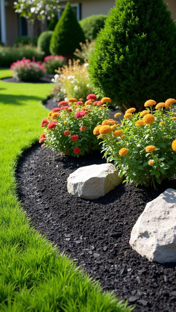 sleek black mulch sophistication