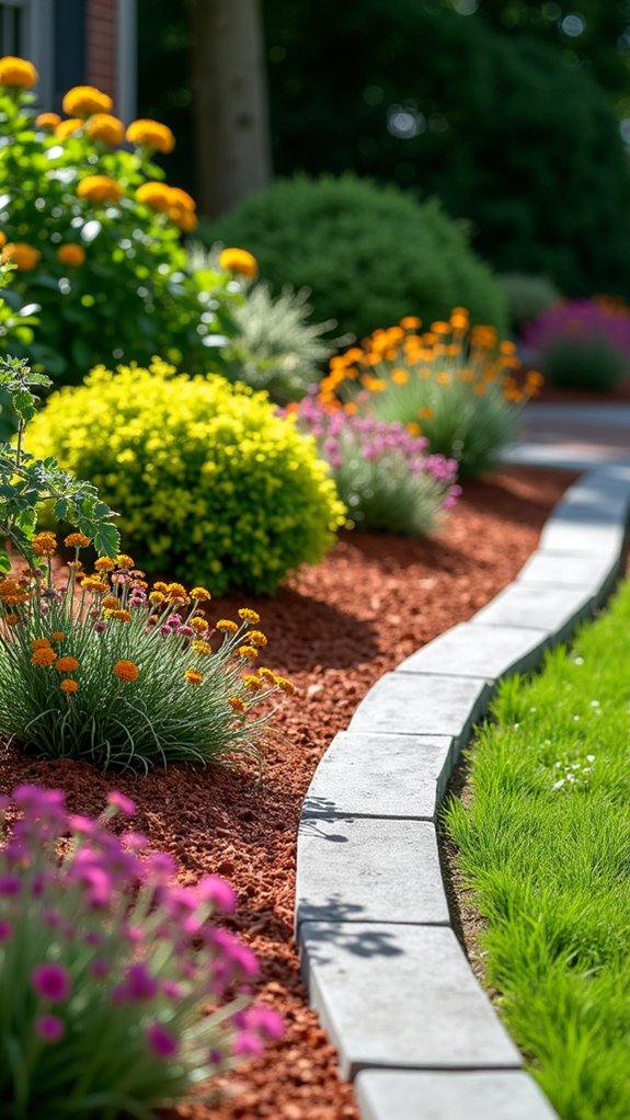 sleek durable garden borders