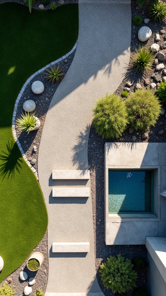 sleek low maintenance gravel driveways