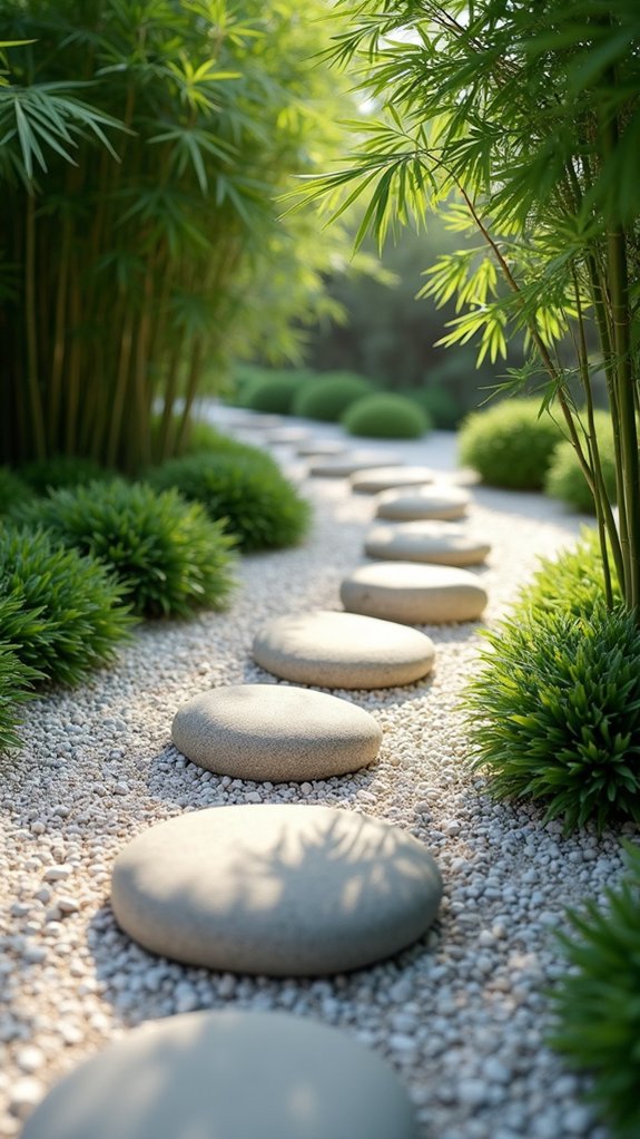 smooth stones guide pathways