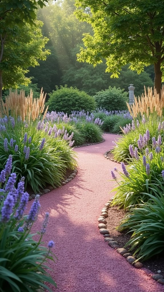 soft pink landscape enhancement