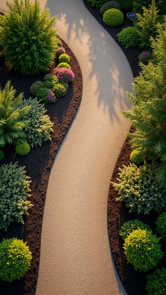 softening driveway edges beautifully