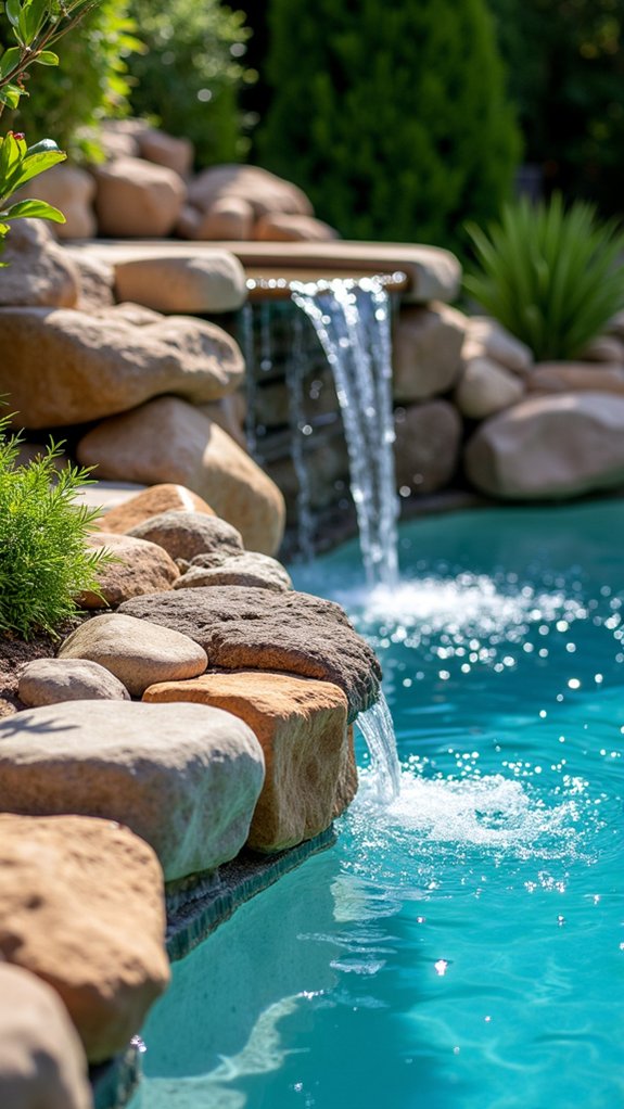 soothing decorative stone fountains