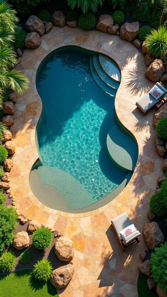 sophisticated luxurious poolside retreat