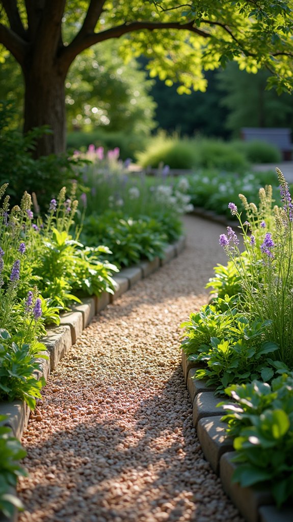 stone mulch enhances aesthetics