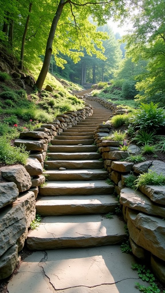 stone steps enhance landscapes