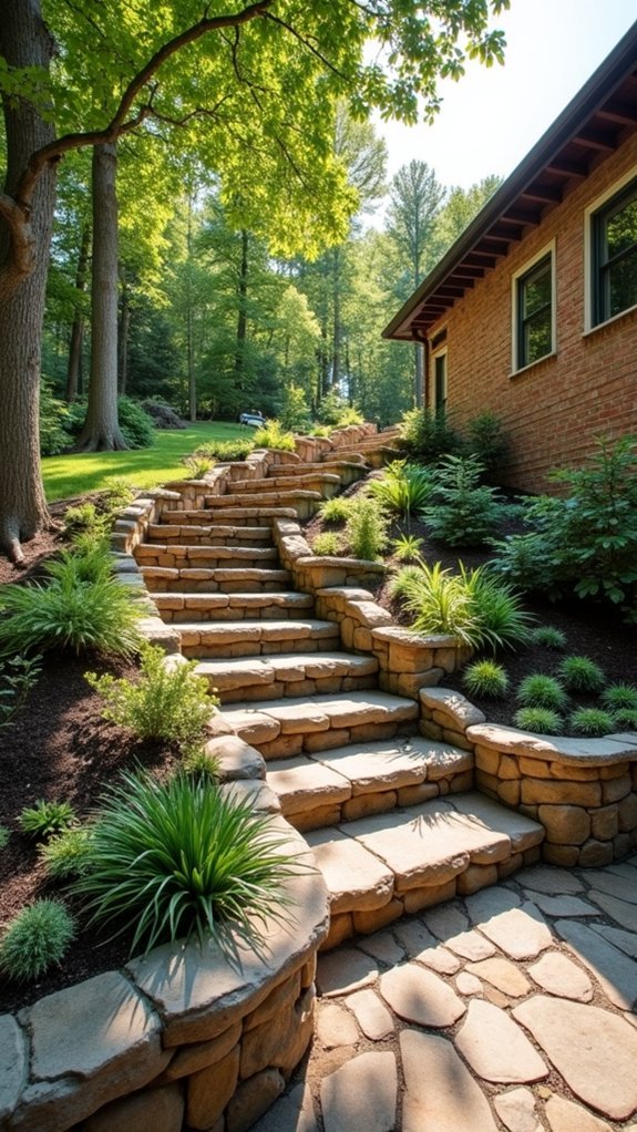 stone walls enhance gardens