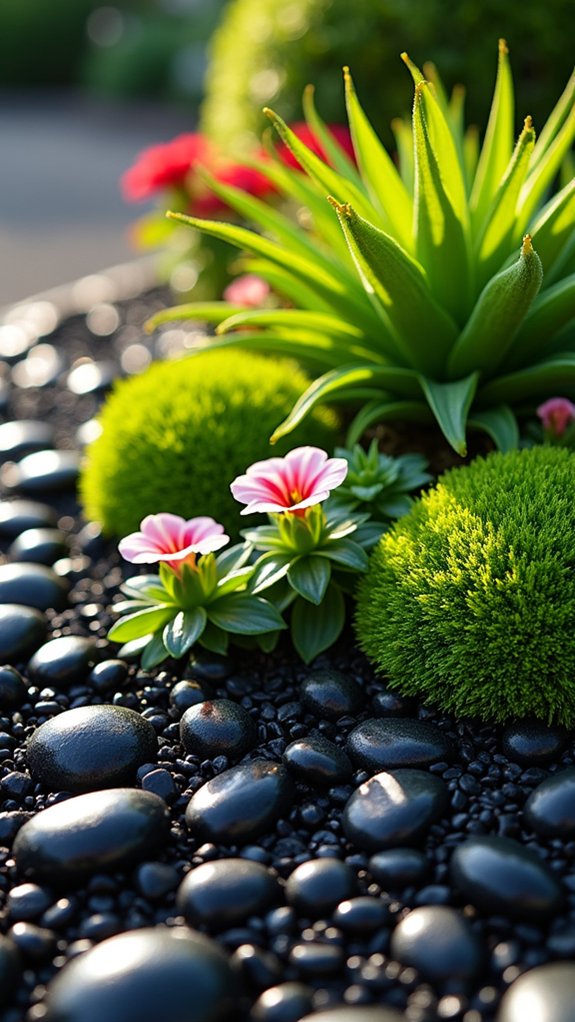 stunning black rock containers